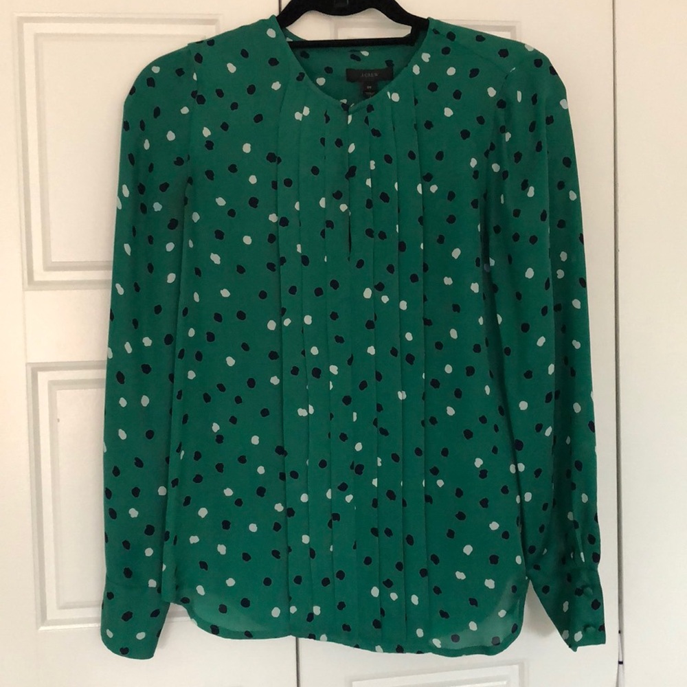 JCrew Silk Keyhole Blouse